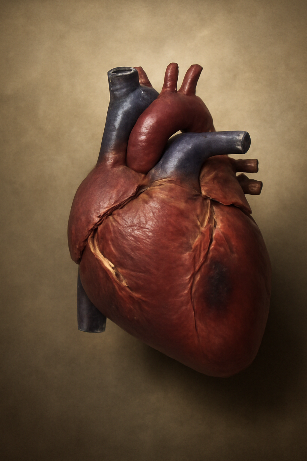 Imagem de um coração afetado pela síndrome coronariana aguda